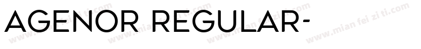 Agenor Regular字体转换